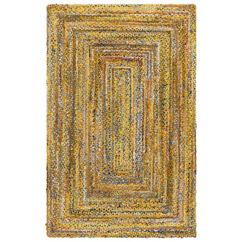 SAFAVIEH Georgine Handmade Nanny Braided Bohemian Cotton Rug