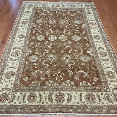 HERAT ORIENTAL Handmade Oushak Wool Rug - 5'8" x 8'4"