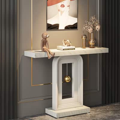 39.5 Inche Narrow Console Sofa Hallway Accent Table for Entryway