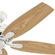 preview thumbnail 13 of 18, Hunter 52" Newsome Outdoor Ceiling Fan with Pull Chain, Damp Rated
