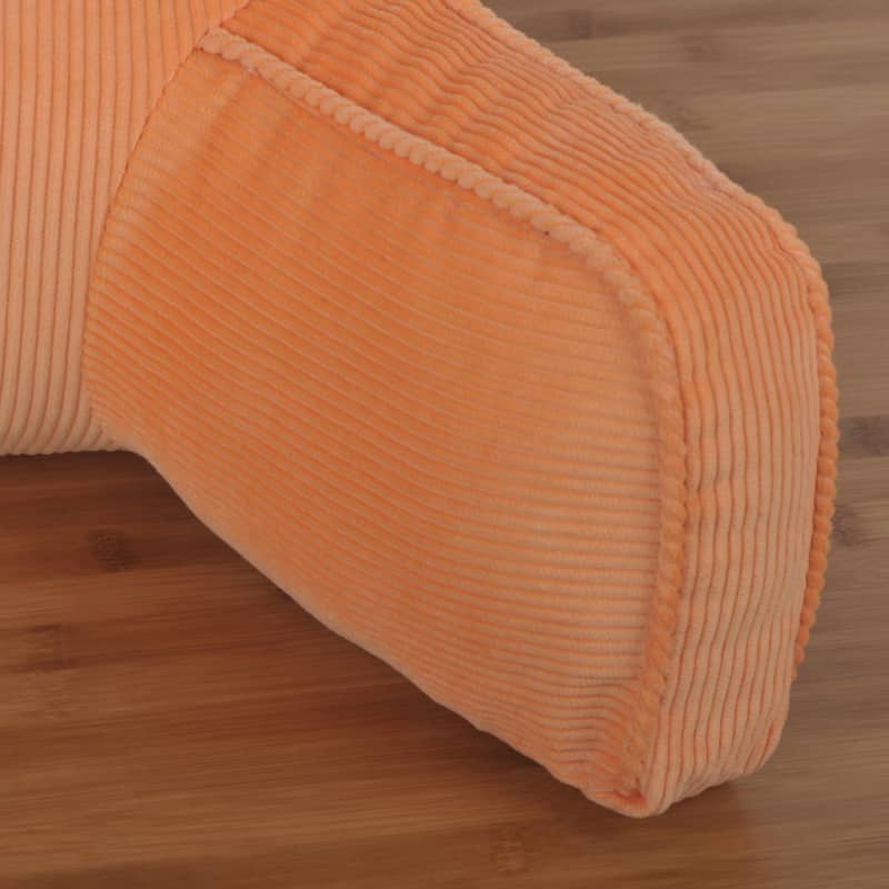 Cotton Corduroy Lounger Bed Rest Pillow Adjustable DIY Filling