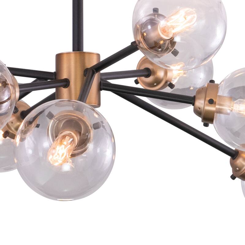 Orbit Sputnik Bronze Industrial Semi-flush Ceiling Light Fixture