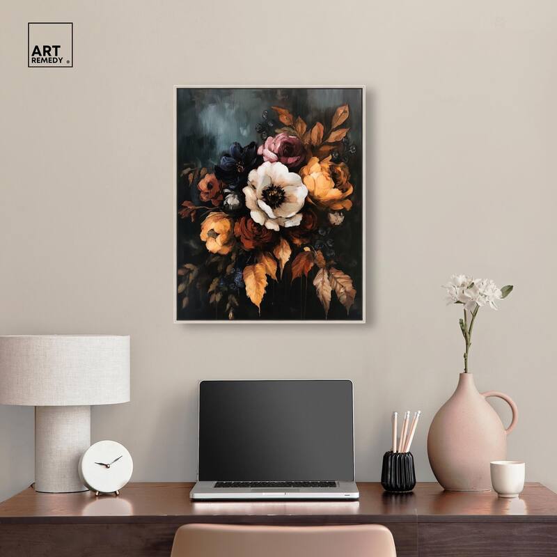 Dark Roses Beauty II Canvas by Art Remedy