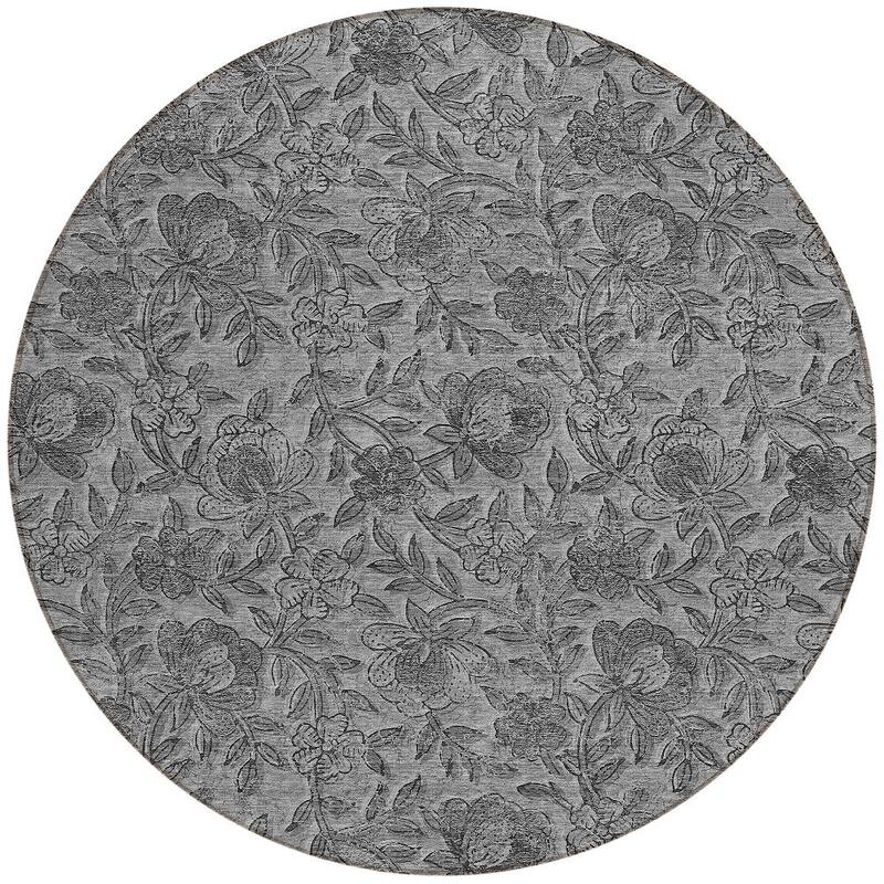 HomeRoots Floral Transitional Rectangle Outdoor Rug