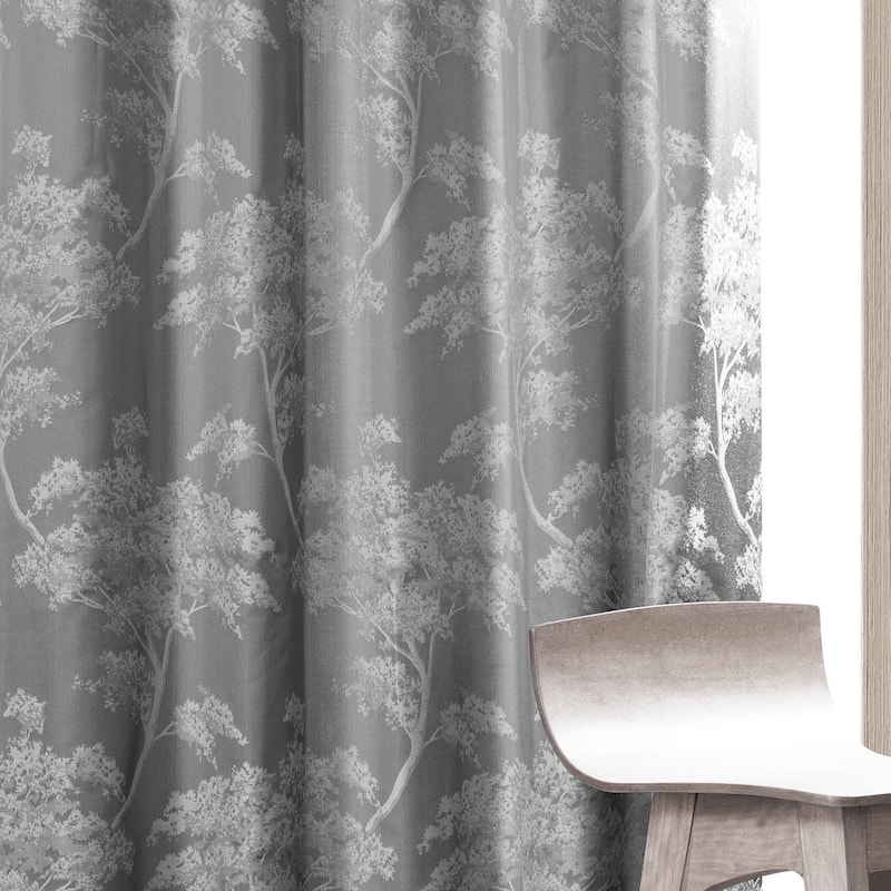 Exclusive Fabrics Sequoia Faux Silk Jacquard Curtain (1 Panel)