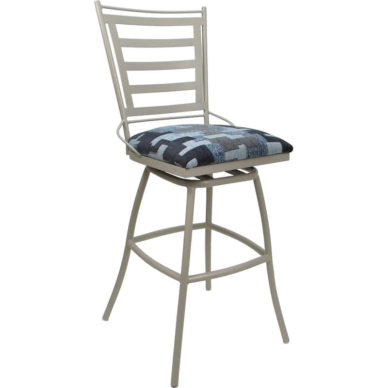 Outdoor Indoor Bar Stool Counter Bar Extra Tall - Jenna without Arms - Bar Stool - Craftsman Flint - Beige - Counter Height