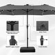 preview thumbnail 59 of 62, 15ft Patio Umbrella Outdoor Market Umbrella with Base and LED Lights