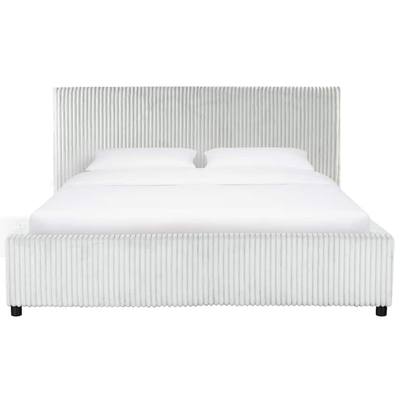 SAFAVIEH Couture Mallika Plush Corduroy Bed.