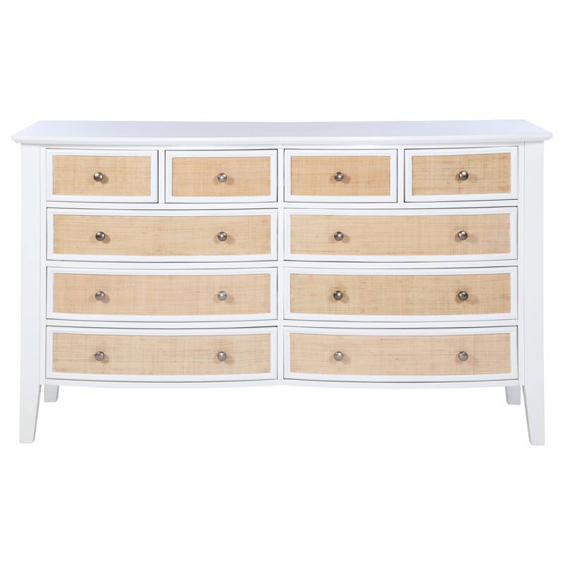 Bexhill 10-drawer Dresser White