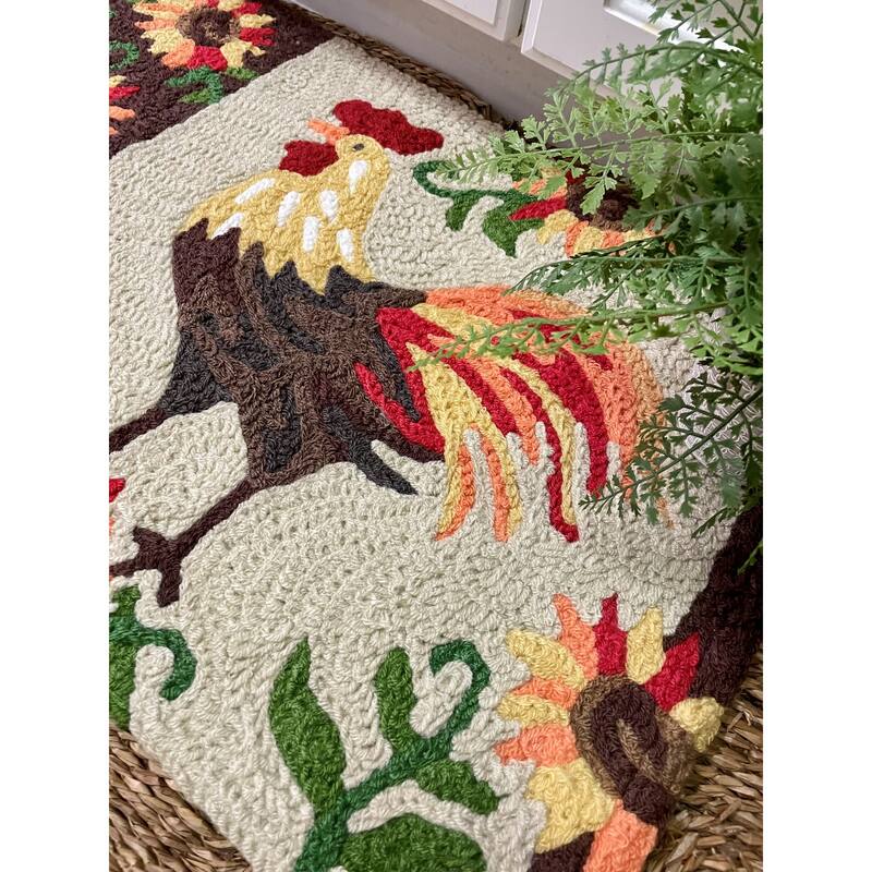 Jellybean Rug Rooster & Sunflowers N/A On Sale Bed Bath & Beyond
