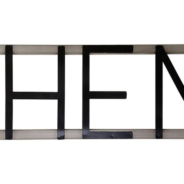Shop Stratton Home Decor Metal Kitchen Sign Wall Decor Black