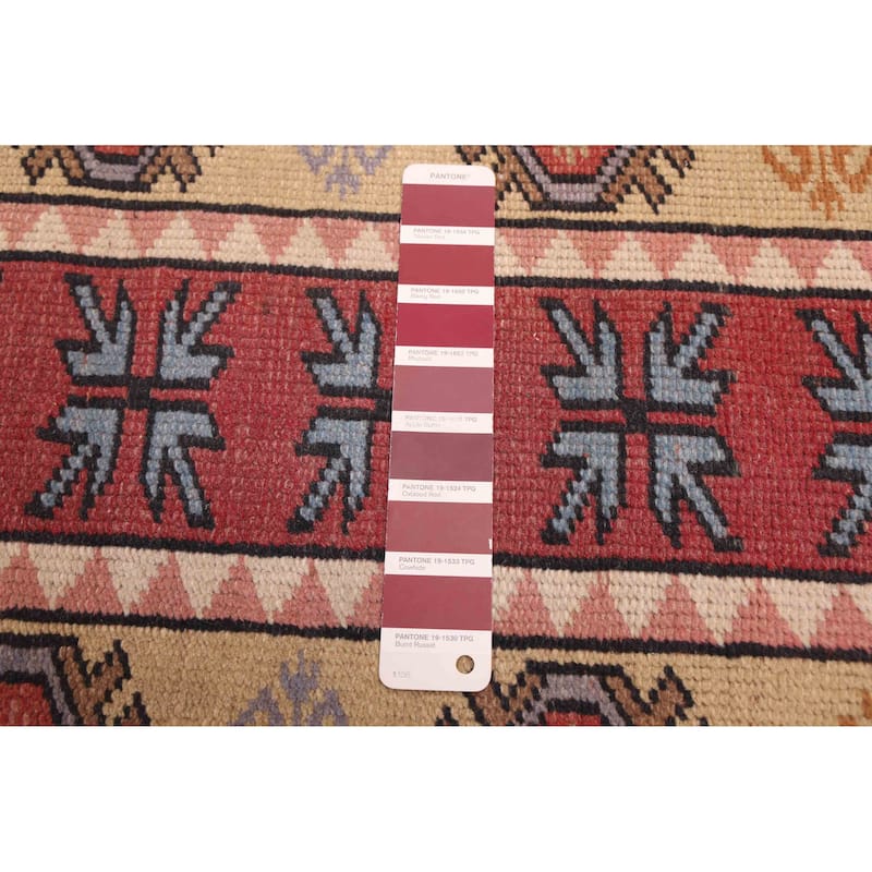 ECARPETGALLERY Hand-knotted Melis Vintage Red Wool Rug - 2'4 x 9'8