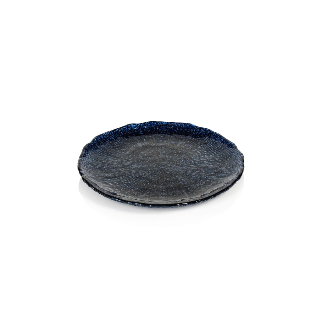 Exuma 8.5" Cobalt Blue Glass Plates, Set of 6