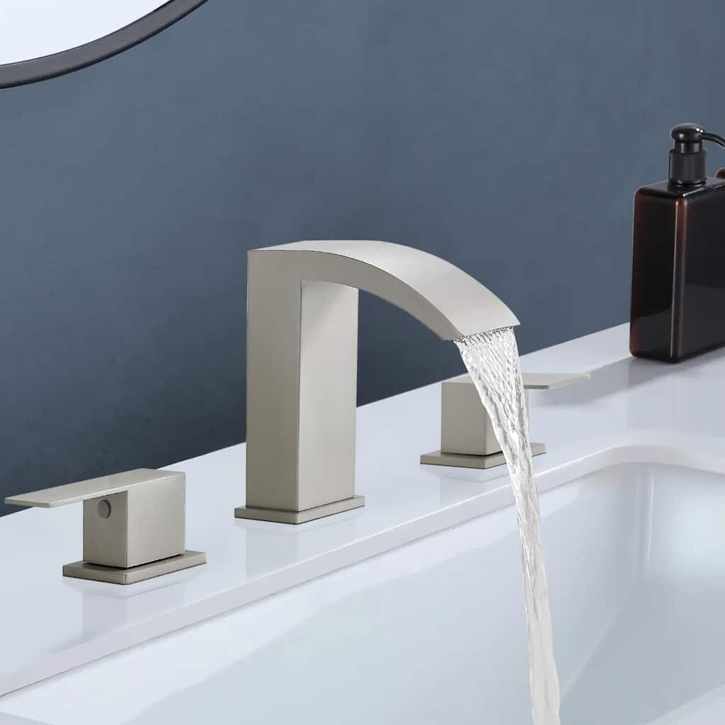 Topcraft Stainless Steel Two Handle Bathroom Sink Faucet