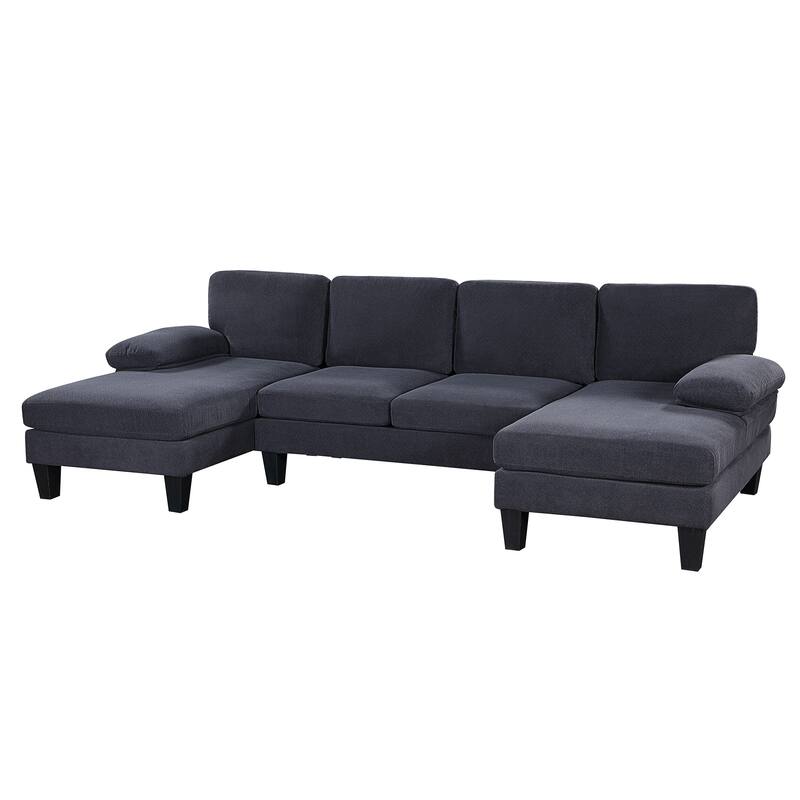 MERAX 6-Seat U-Shaped Sofa with Double Chaise