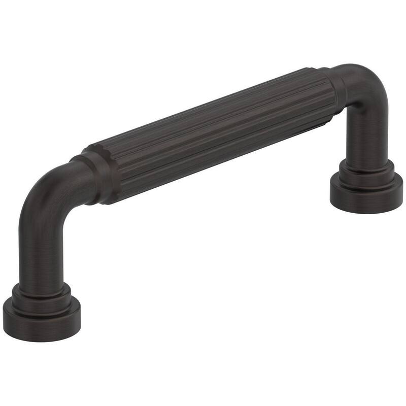 Amerock BP37702 Cowrie 3-3/4" Center to Center Fluted Handle Cabinet - Oil Rubbed Bronze