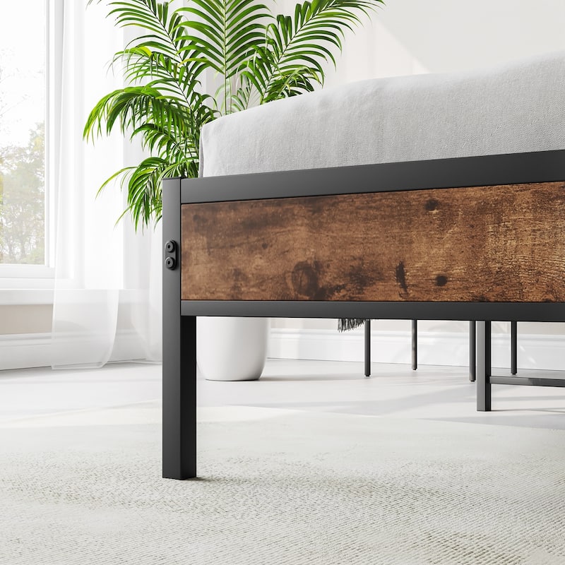 Storage Bed Headboard with Charging Station