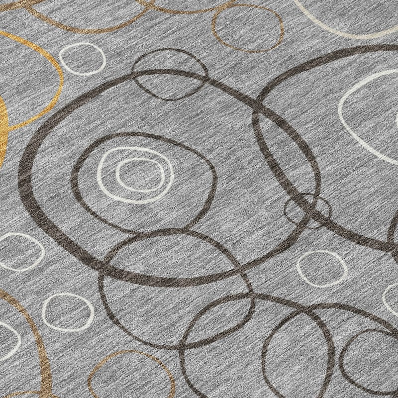 Machine Washable Indoor/ Outdoor Contemporary Nexus Chantille Rug