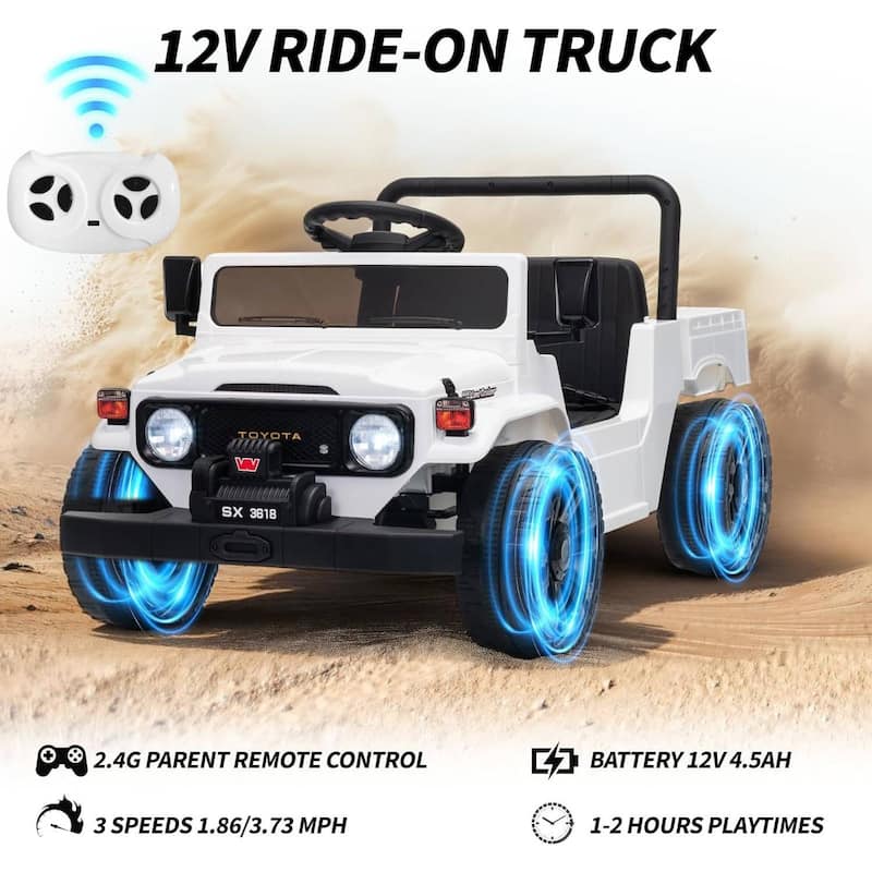 12V Licensed Toyota Electric Car Toy Ride on Truck for Best Kids Gift