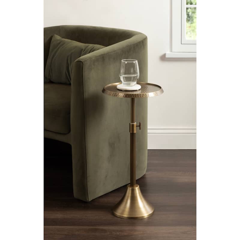 Kate and Laurel Sanzo Adjustable Metal Drink Table