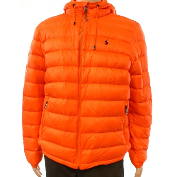 orange polo bubble jacket