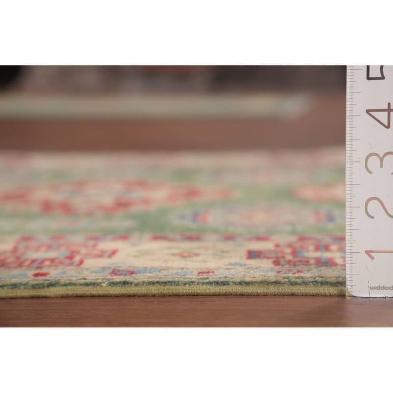 Green Kazak Oriental Foyer Rug Handmade Wool Carpet - 2'9" x 4'3"