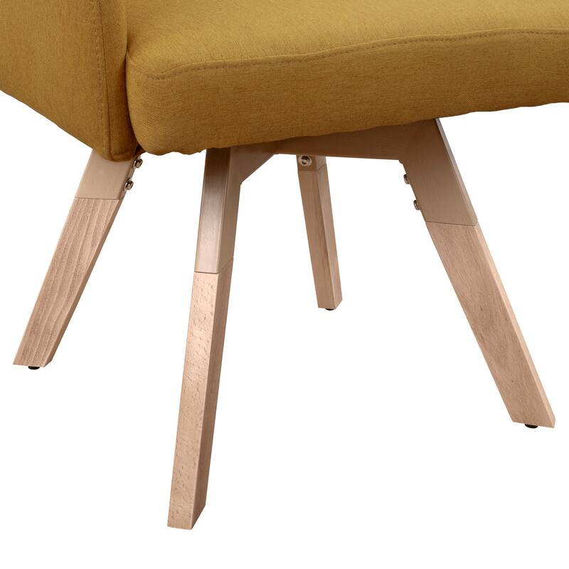 Art Leon Upholstered Dining Swivel Armchair with Tufted Back