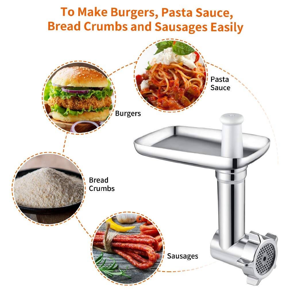 Food Grinder Attachment Compatible with All KitchenAid Stand Mixers