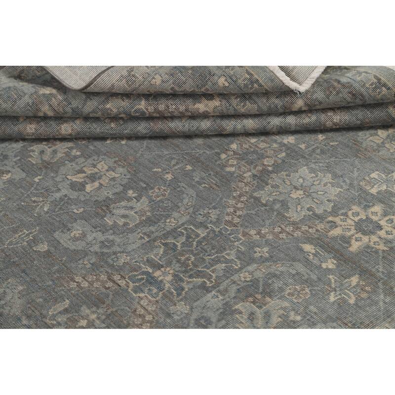 Geometric Ziegler Turkish Wool Area Rug Traditional Dining Room Carpet - 6'7" x 9'10"