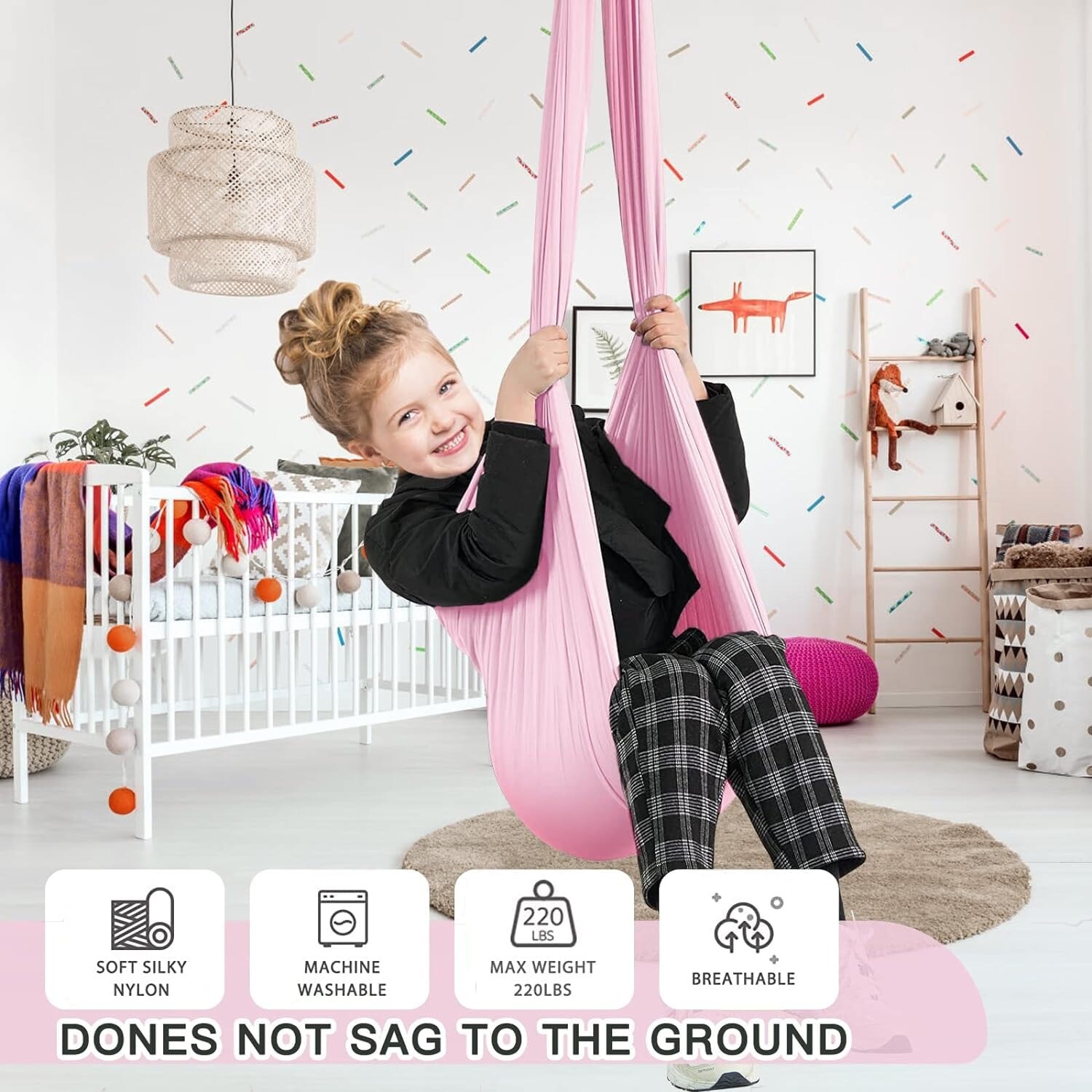 Sensory Swing for Kids with Special Needs (Hardware Included  display picture 1