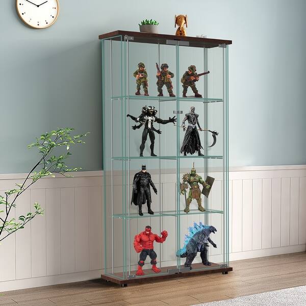 Tempered Glass Bookshelf Curio Display Bed Bath & Beyond
