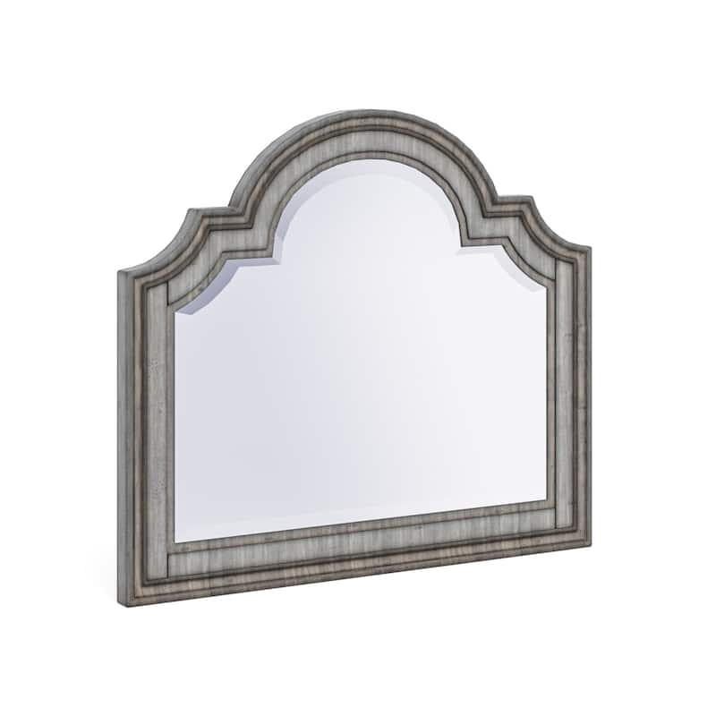 Plymouth Gray Wood Mirror - 45" x 39" x 2"