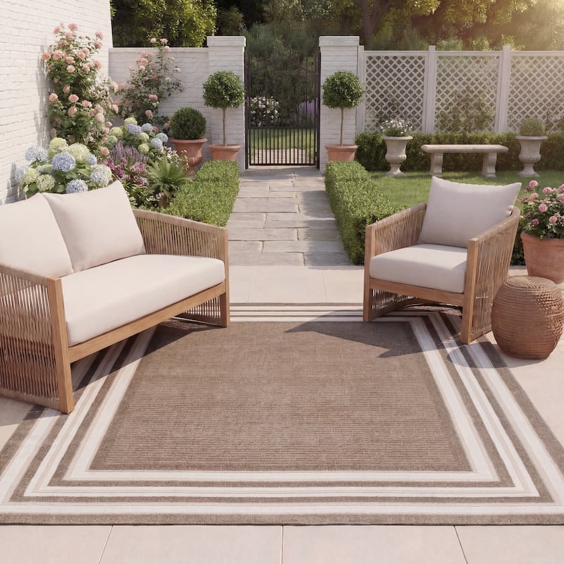 SAFAVIEH Cabana Pratima Indoor/Outdoor Waterproof Patio Backyard Rug