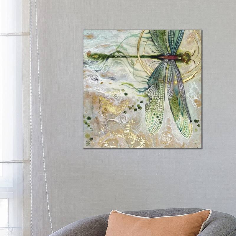 iCanvas "Damsel Fly II" by Stephanie Law Canvas Print - 26x26x1.5