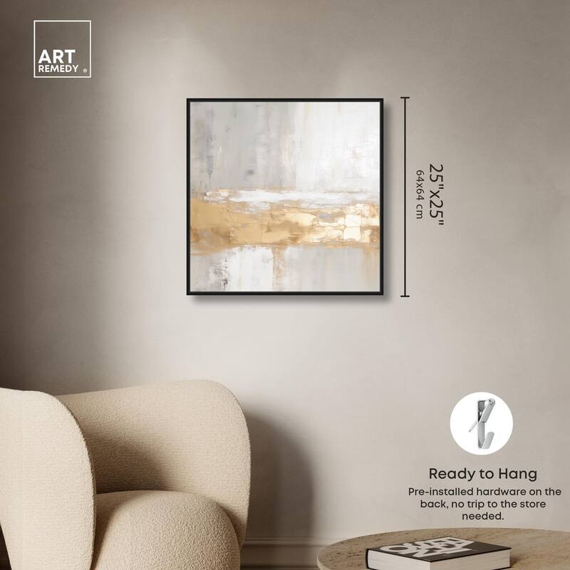 Melted Goldscape III Canvas by Art Remedy