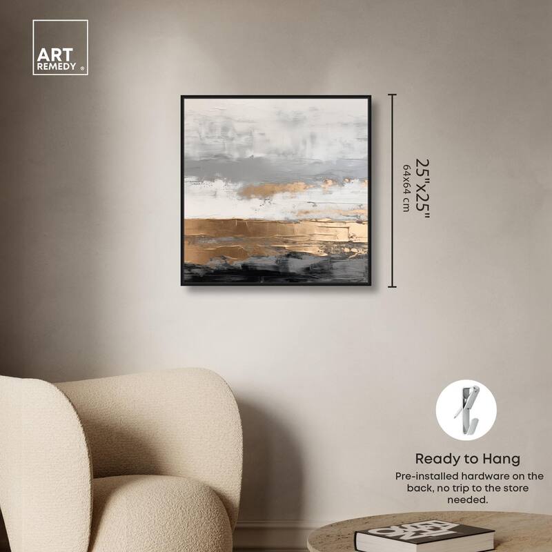 Moonlit Gold II Canvas by Art Remedy