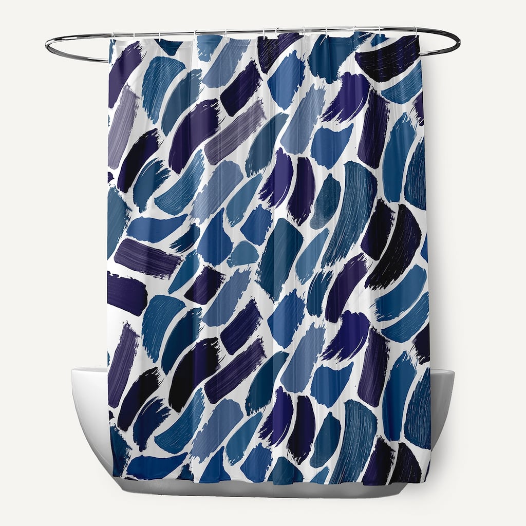 Wenstry Geometric Print Shower Curtain