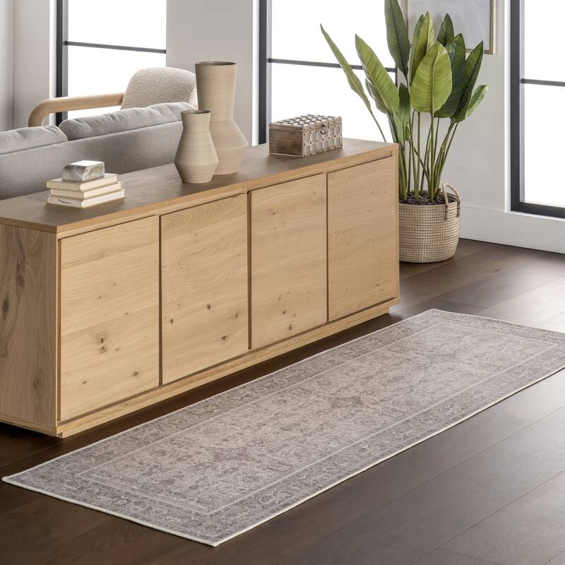 Nuloom Green Haven Collection Recycled Cotton Machine Washable Area Rug