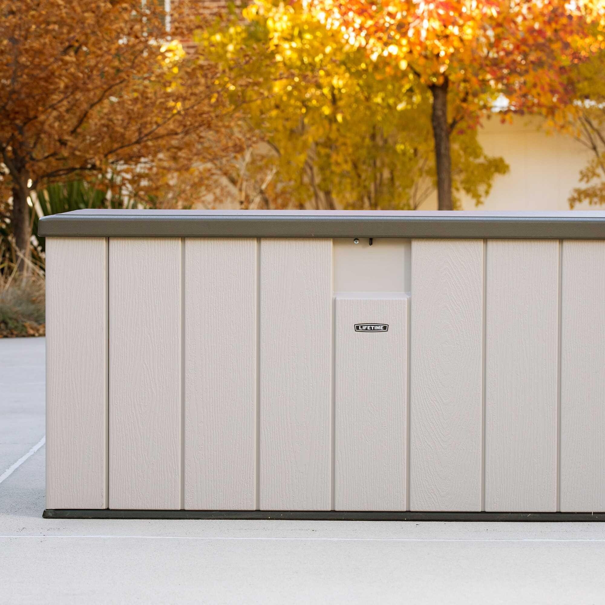 Lifetime Heavy-Duty Outdoor Storage Deck Box - Thumbnail 2