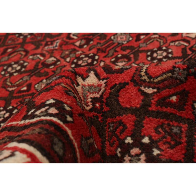 ECARPETGALLERY Hand-knotted Andelz Red Wool Rug - 3'8 x 10'3
