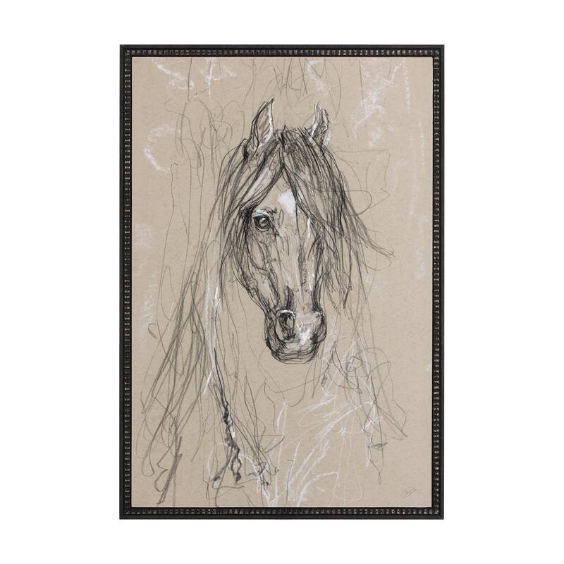 Sketch of Animal VII (Horse) Framed Art Print