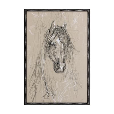 Sketch of Animal VII (Horse) Framed Art Print