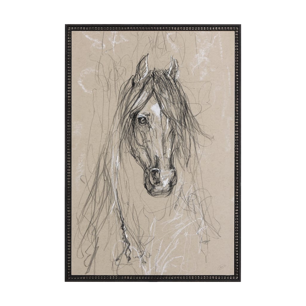 Sketch of Animal VII (Horse) Framed Art Print