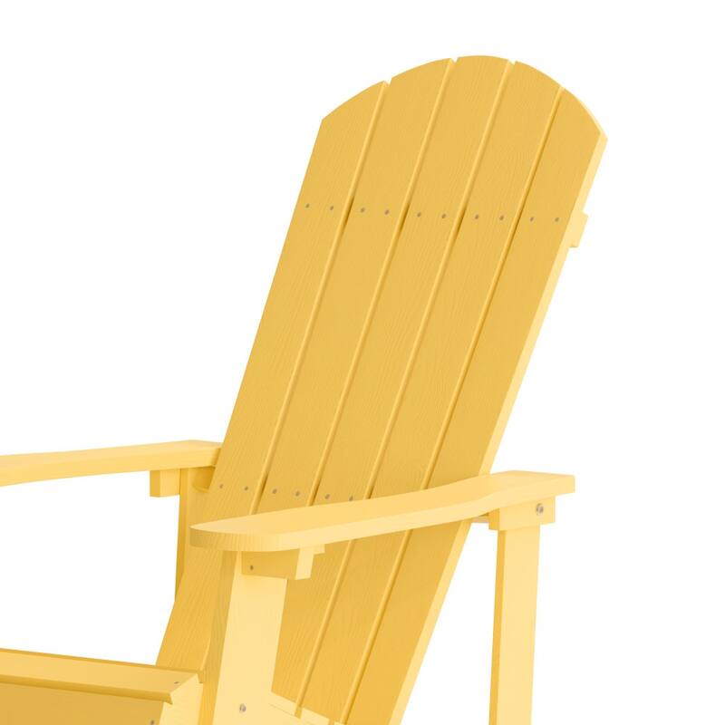 All Weather Polyresin Wood Rocking Adirondack Chair