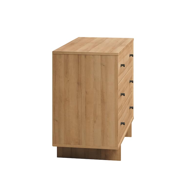 Prepac Finnley 3-Drawer 31" W Nightstand, Extra-Wide Bedside Table with Storage, Modern End Table for Home, Bedroom, Living Room