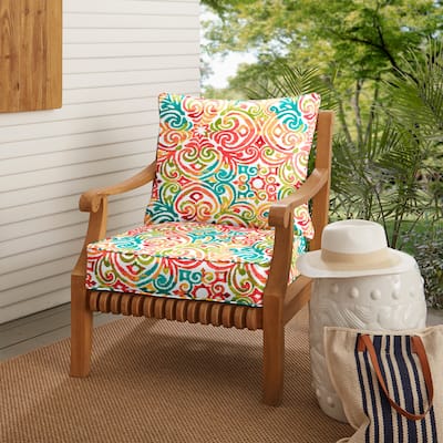 Multi Corded Indoor/ Outdoor Deep Seating Pillow and Cushion Set