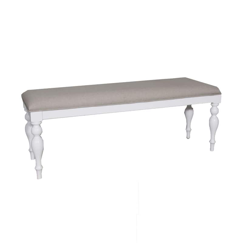 Summer House Oyster White Dining Bench