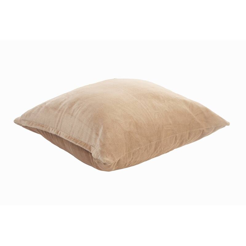 Sevita Solid Velvet Cotton Throw Pillow