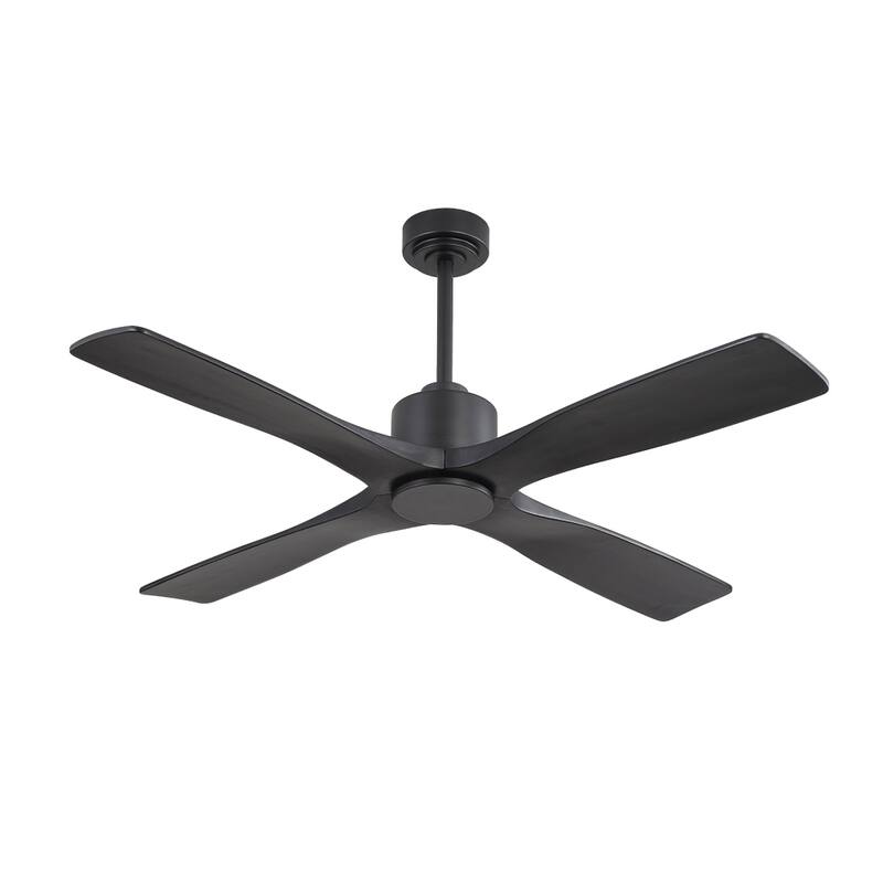 MLiAN 48" DC Motor Indoor Ceiling Fan, 4 Solid Wood Blades...