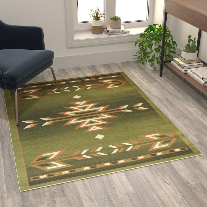 Multipurpose Southwestern Style Patterned Indoor Area Rug